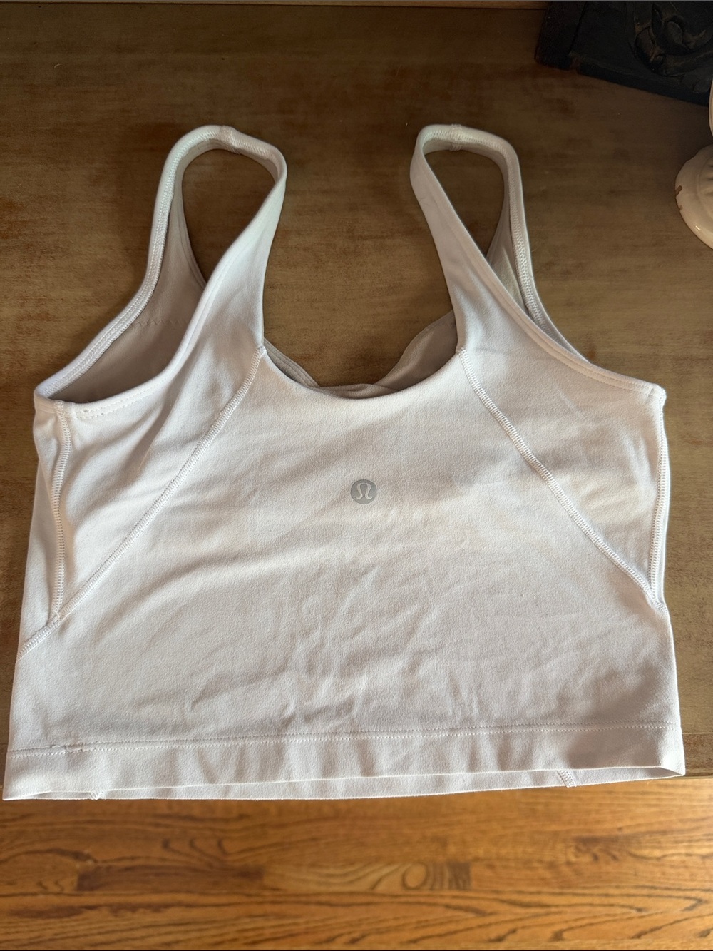 lululemon athletica White Racerback Sports Bra Top